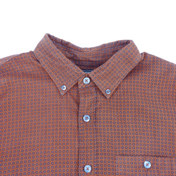 Todd Snyder Other - Todd Snyder Mens Button Down Shirt Size Large Albini All Over Print Orange Rust